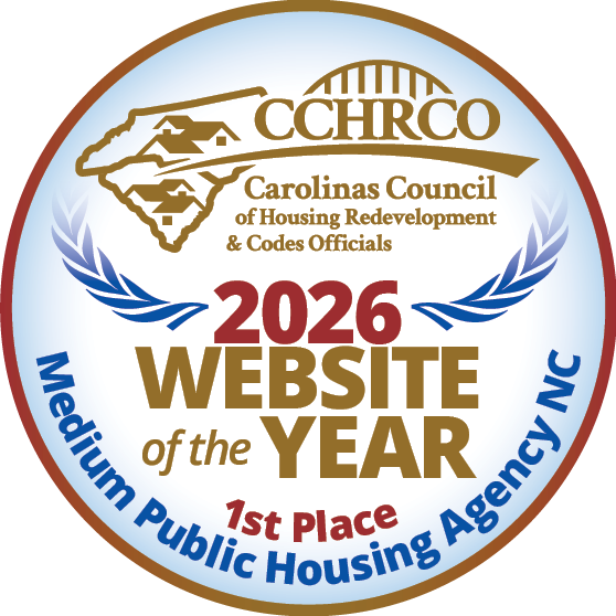 2026 CCHRCO Website of the Year Award - 1st Place Medium Public Housing Agency NC.